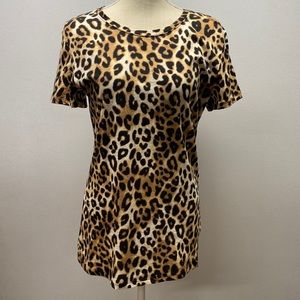 PINK Victoria’s Secret leopard print top size M